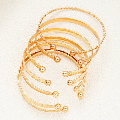 Golden Glow✨ – 7er Armreifen-Set für deinen Shine Moment 💫