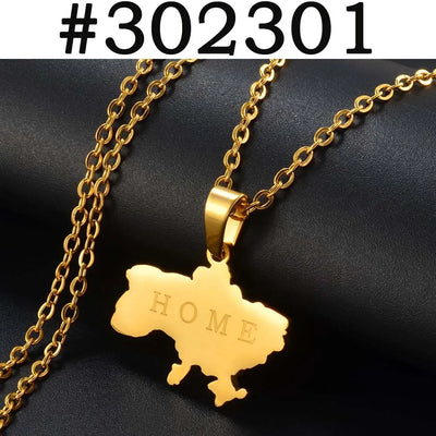 Ukraine Map Kette – Heimat, die du tragen kannst