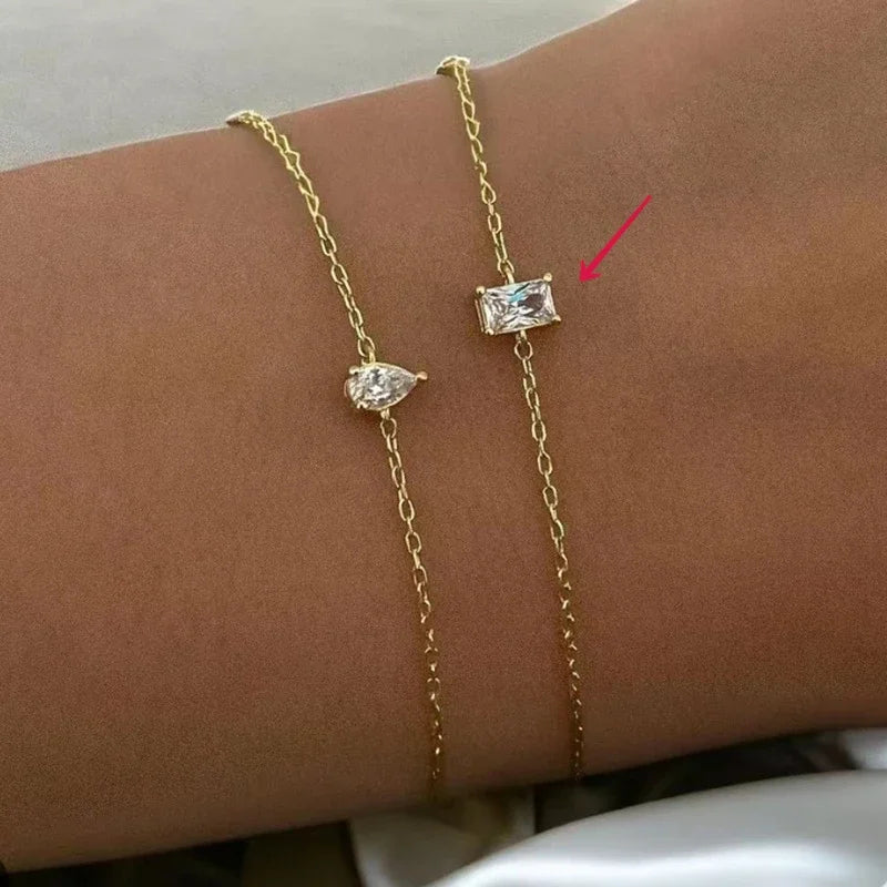 Golden Duo – Feine Armbänder mit Zirkonia-Glanz ✨