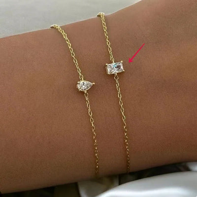 Golden Duo – Feine Armbänder mit Zirkonia-Glanz ✨