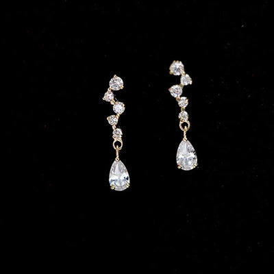 ✨ Elegante Zirkonia-Ohrringe in Gold – Zeitlose Schönheit für jeden Anlass 💎