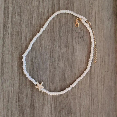 🌊 Seastar Vibes – Sommerlicher Choker mit Seestern 🤍✨