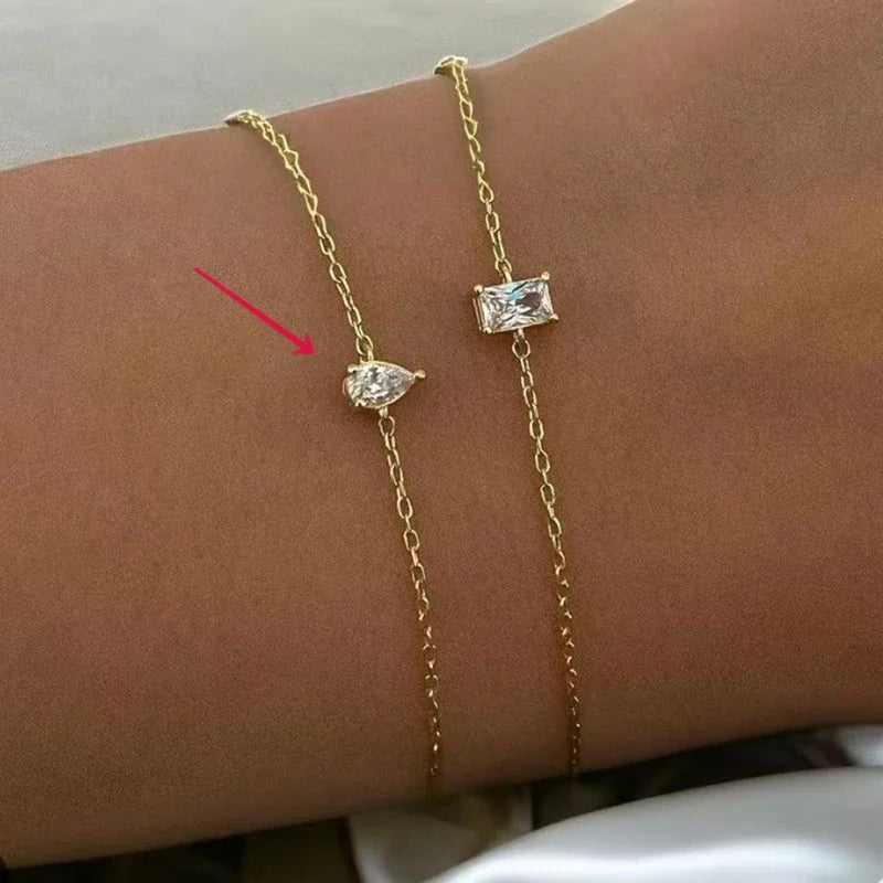 Golden Duo – Feine Armbänder mit Zirkonia-Glanz ✨
